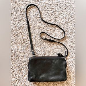 Madewell Twin Pouch Crossbody Bag (BLACK)